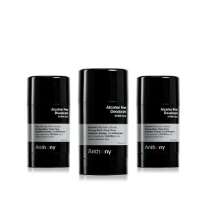 Alcohol Free Deodorant 3-Pack ($66 Value)